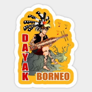 Dayak Borneo Sticker